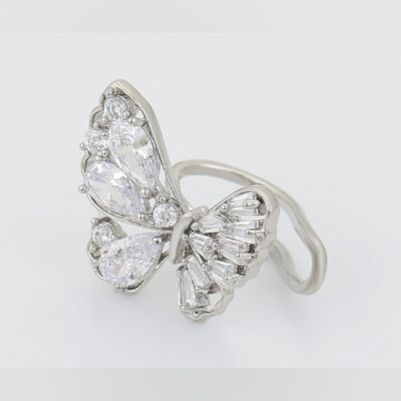 Crystal Butterfly Ear Cuff - Picture 5 of 6